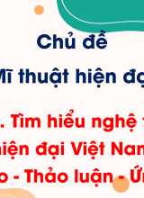 Bài 7. Tìm hiểu nghệ thuật hiện đại Việt Nam (Sáng tạo - Thảo luận - Ứng dụng)